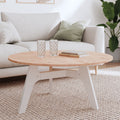 Tischplatte Ø90x1,5 cm Rund Massivholz Buche