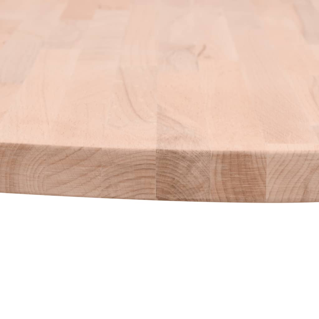 Tischplatte Ø60x4 cm Rund Massivholz Buche
