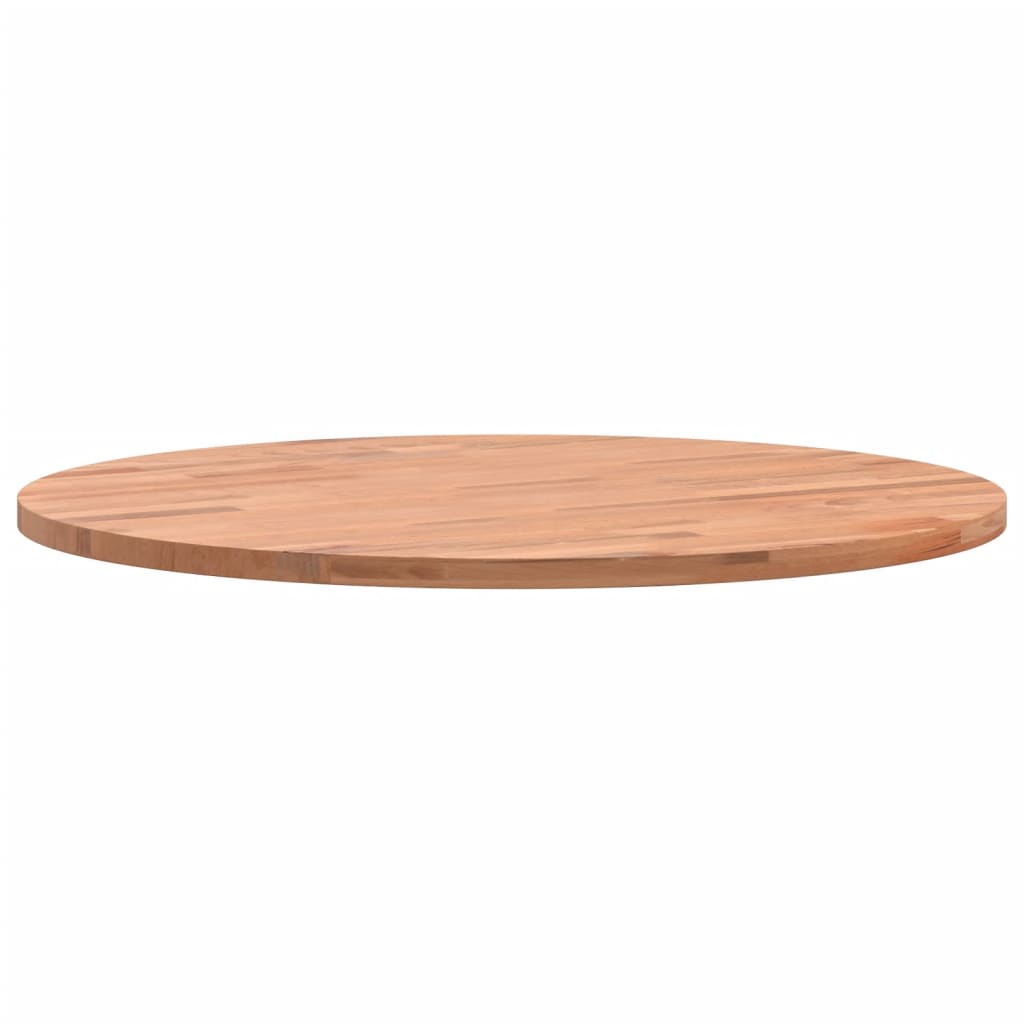 Tischplatte Ø50x1,5 cm Rund Massivholz Buche