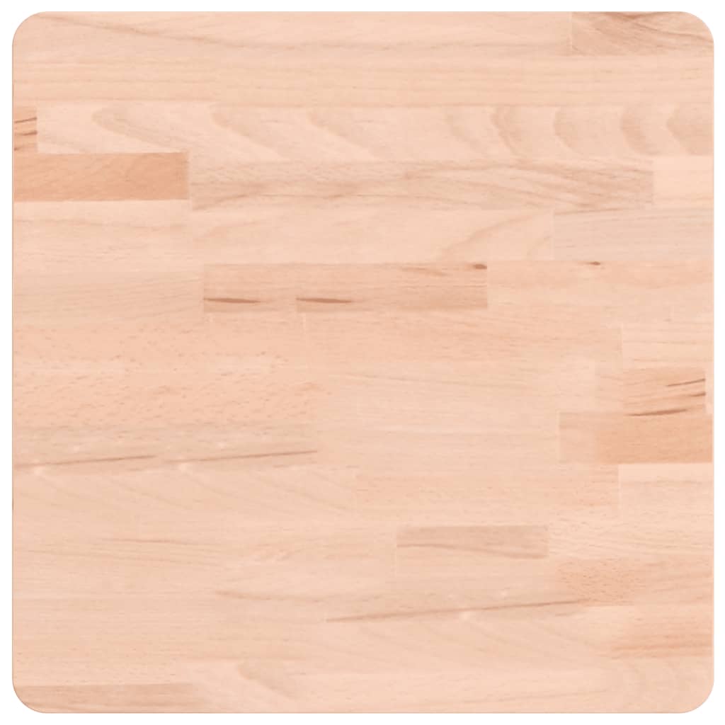 Tischplatte 40x40x4 cm Quadratisch Massivholz Buche