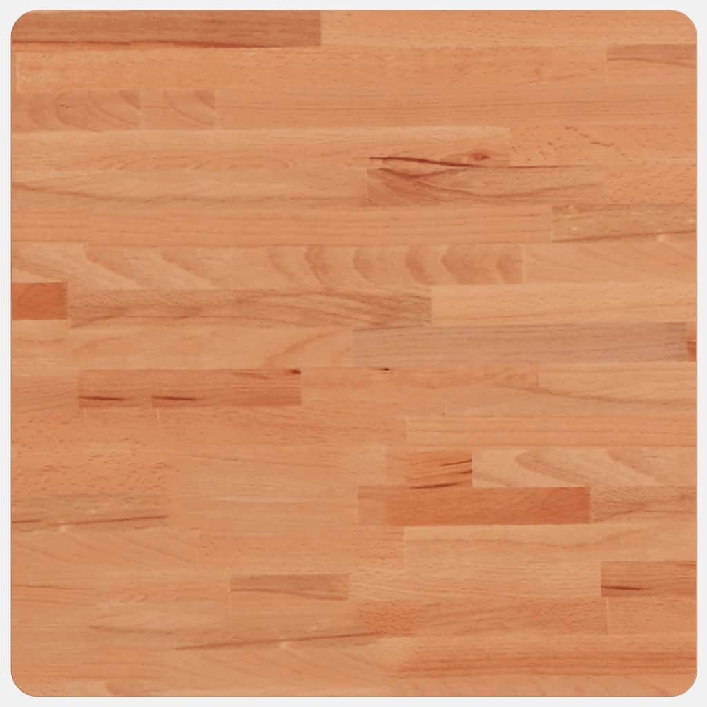 Tischplatte 50x50x1,5 cm Quadratisch Massivholz Buche