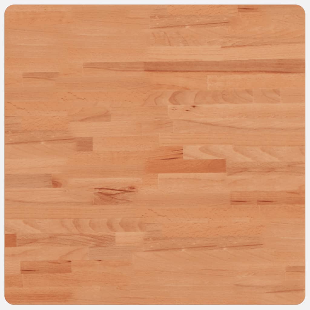 Tischplatte 60x60x4 cm Quadratisch Massivholz Buche