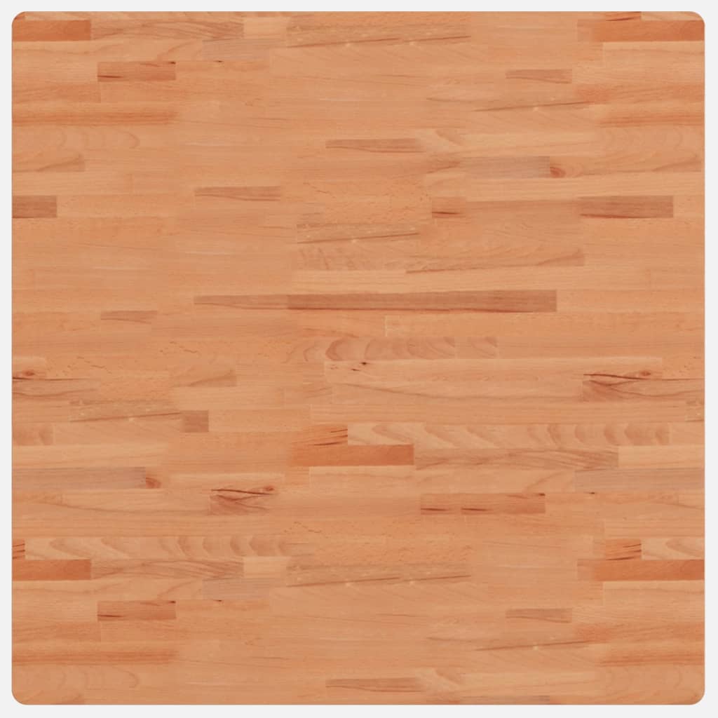 Tischplatte 90x90x4 cm Quadratisch Massivholz Buche
