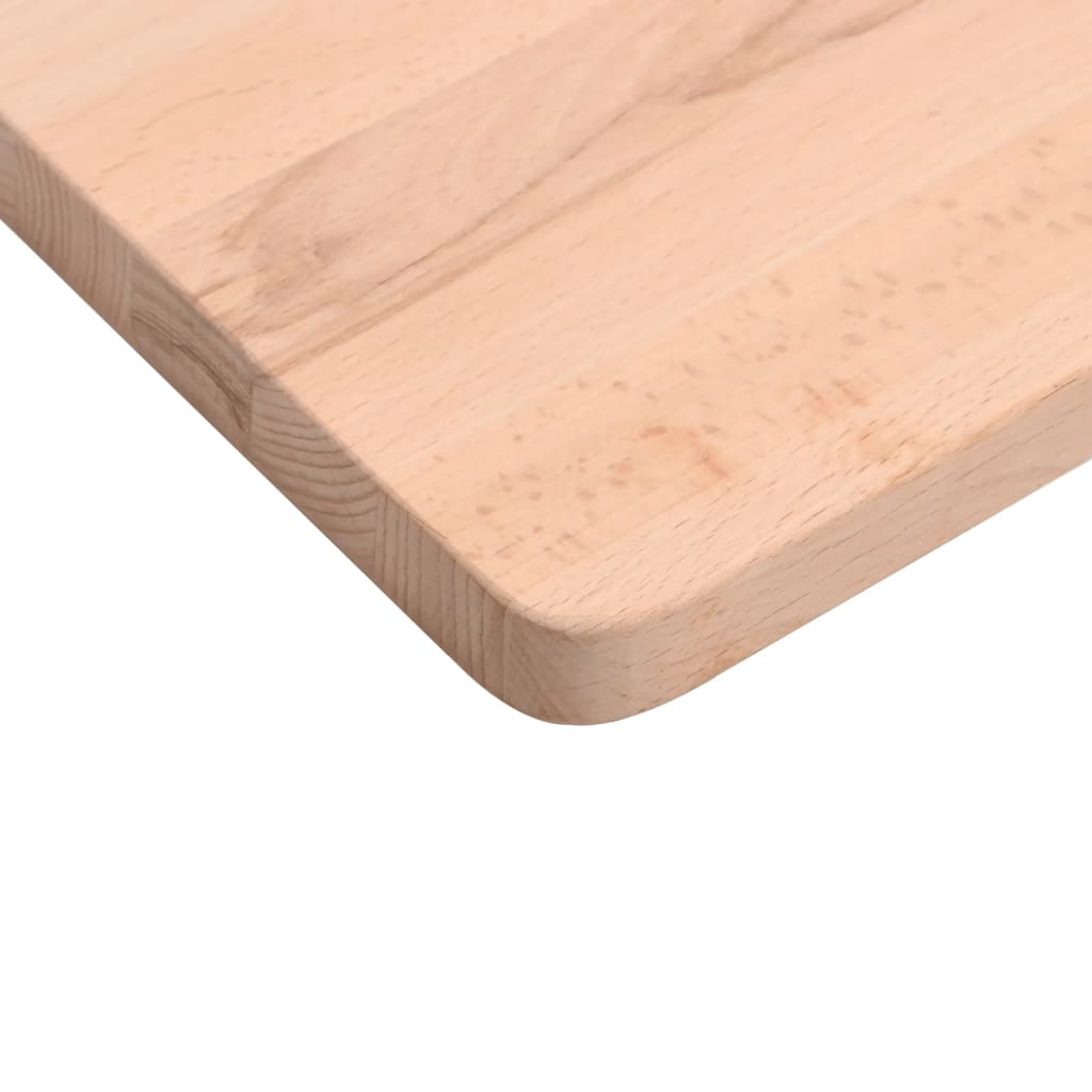 Schreibtischplatte 80x(36-40)x2,5 cm Massivholz Buche