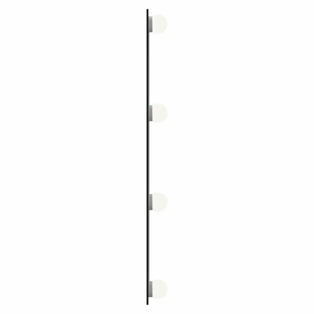Wandspiegel mit LED-Leuchten 30x60 cm Glas Rechteckig