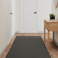 Teppichläufer Sisal-Optik Anthrazit 80x400 cm