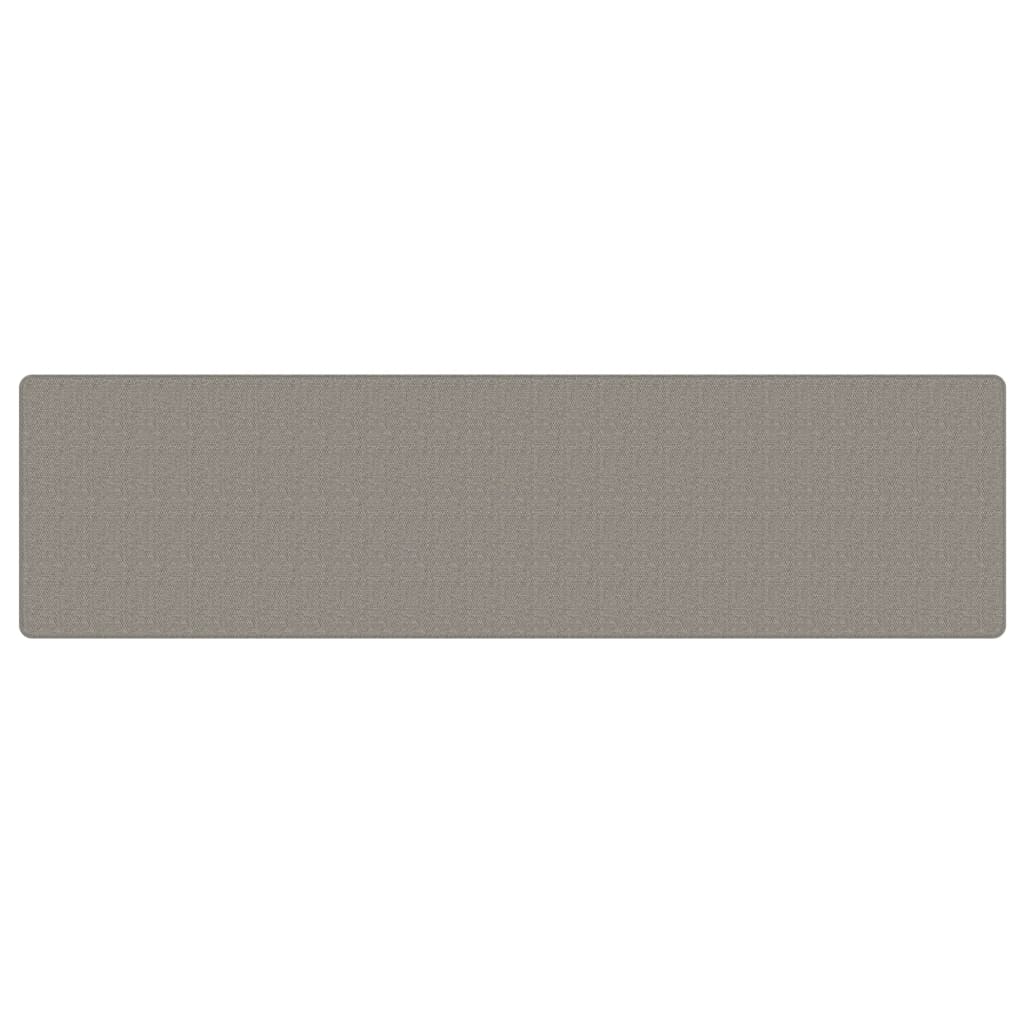 Teppichläufer Sisal-Optik Silbern 80x300 cm