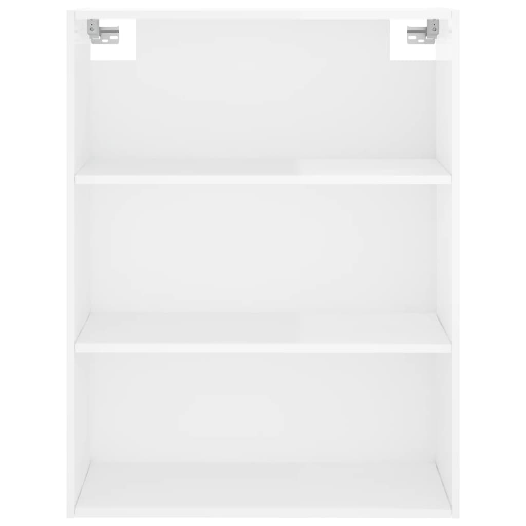 Highboard Hochglanz-Weiß 69,5x34x180 cm Holzwerkstoff