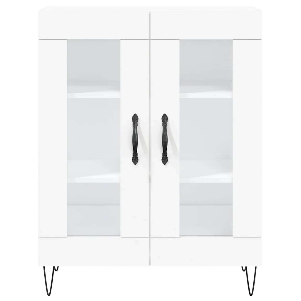 Highboard Weiß 69,5x34x180 cm Holzwerkstoff