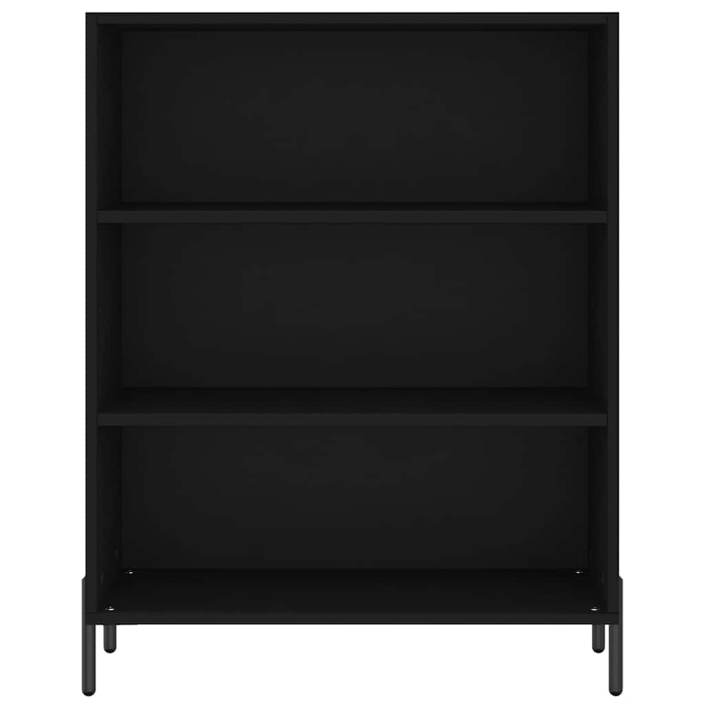 Highboard Schwarz 69,5x32,5x180 cm Holzwerkstoff