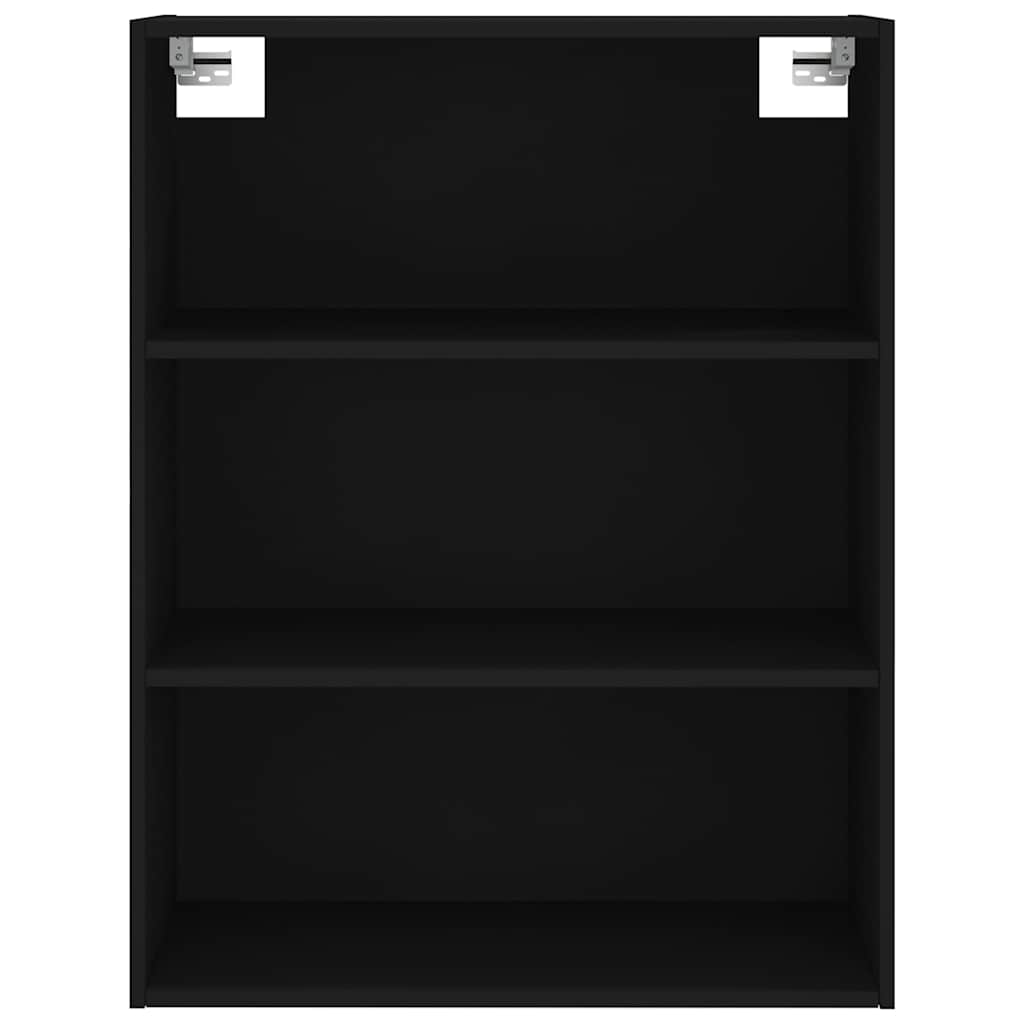 Highboard Schwarz 69,5x32,5x180 cm Holzwerkstoff