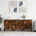Sideboards 3 Stk. Räuchereiche Holzwerkstoff