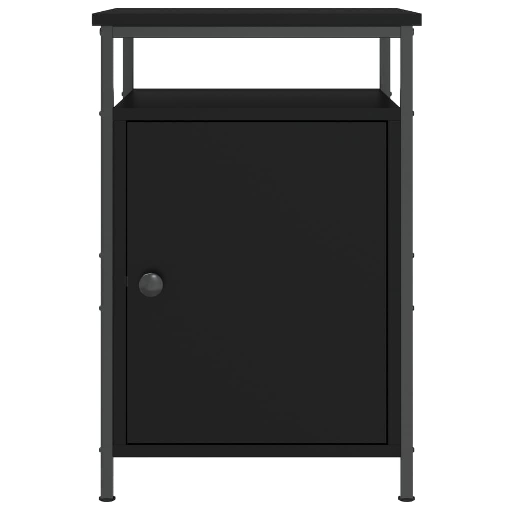 Nachttische 2 Stk. Schwarz 40x42x60 cm Holzwerkstoff