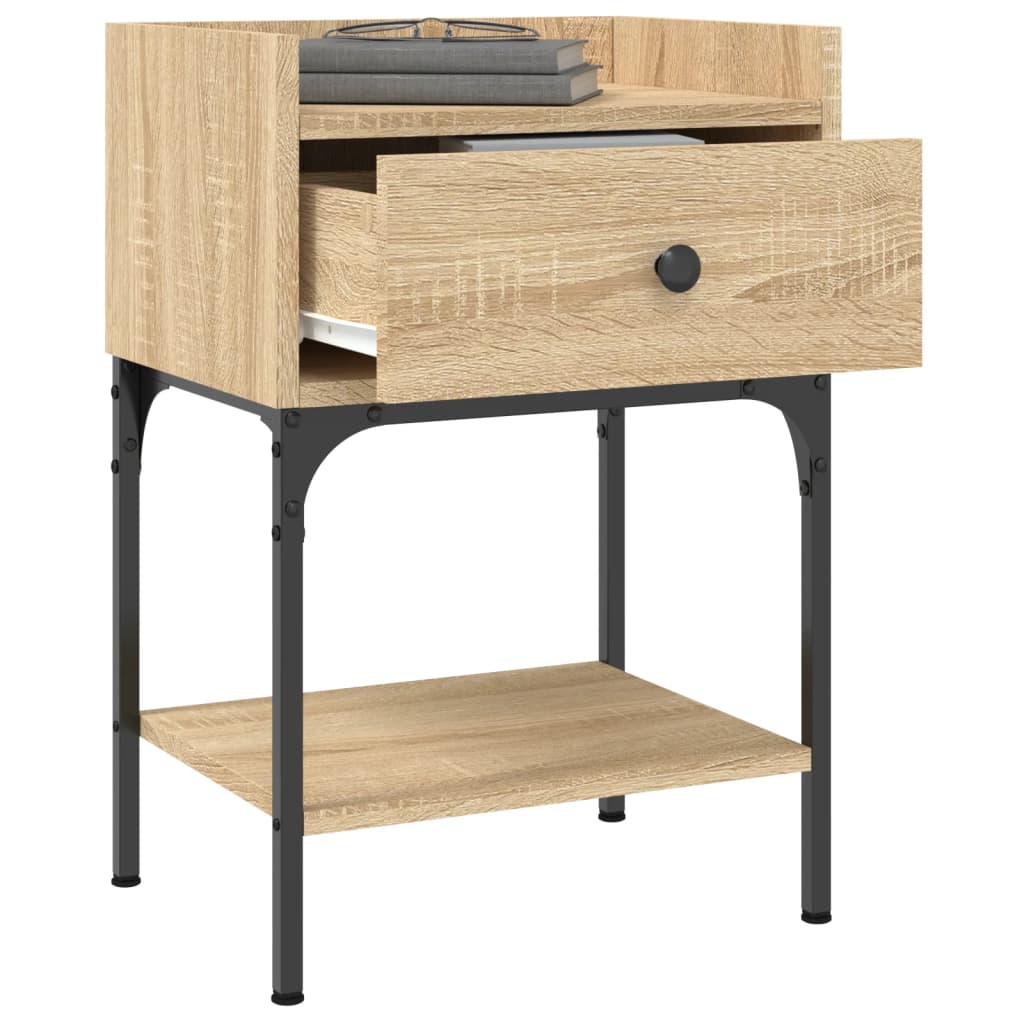Nachttische 2 Stk. Sonoma-Eiche 40,5x31x60 cm Holzwerkstoff