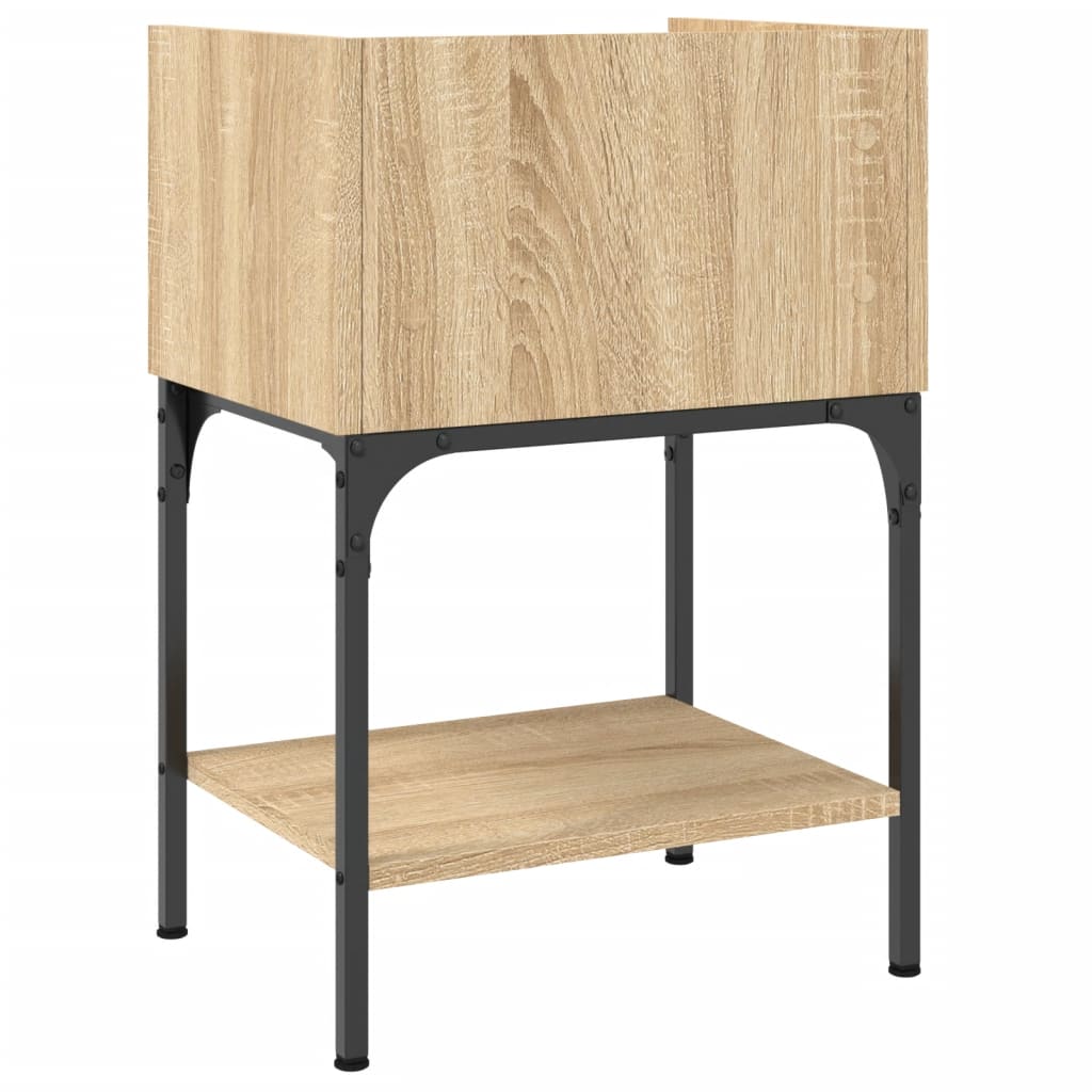 Nachttische 2 Stk. Sonoma-Eiche 40,5x31x60 cm Holzwerkstoff