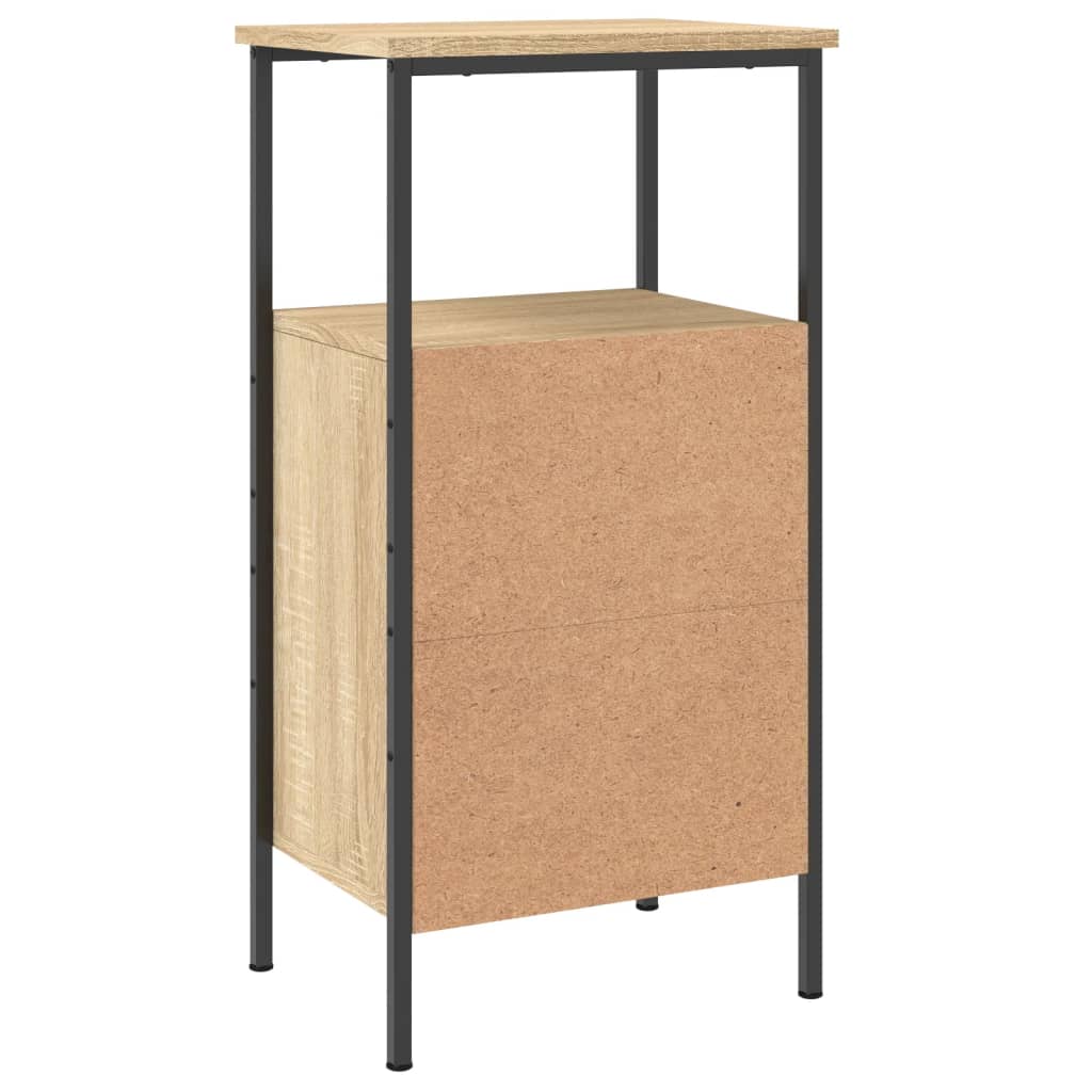 Nachttische 2 Stk. Sonoma-Eiche 41x31x80 cm Holzwerkstoff