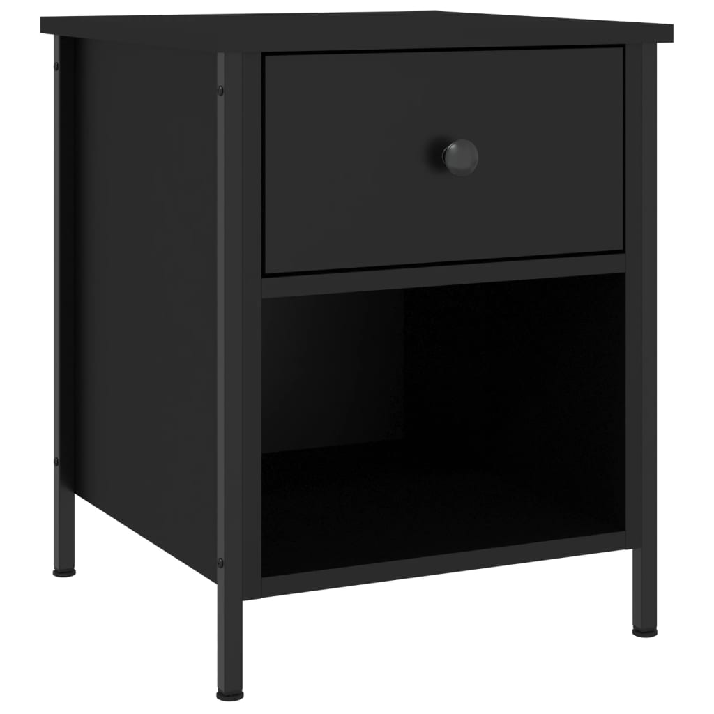 Nachttisch Schwarz 40x42x50 cm Holzwerkstoff