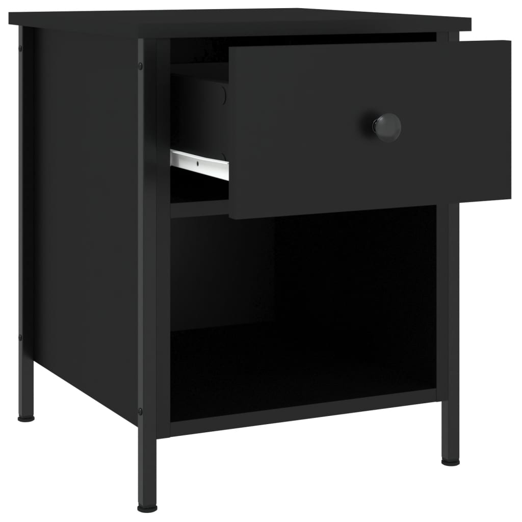 Nachttisch Schwarz 40x42x50 cm Holzwerkstoff