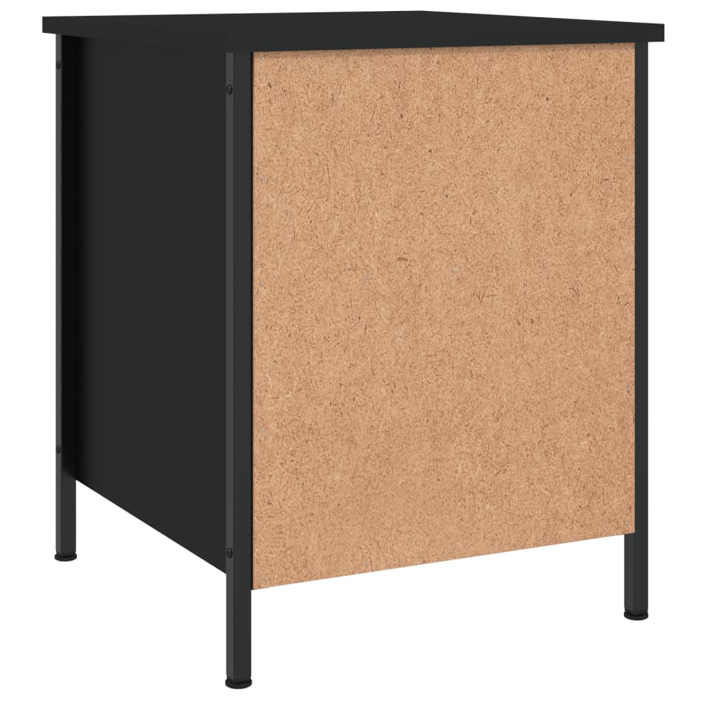 Nachttisch Schwarz 40x42x50 cm Holzwerkstoff