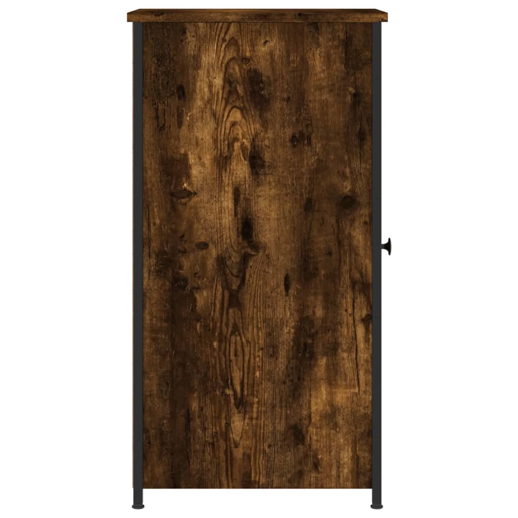 Nachttische 2 Stk. Räuchereiche 32x42x80 cm Holzwerkstoff