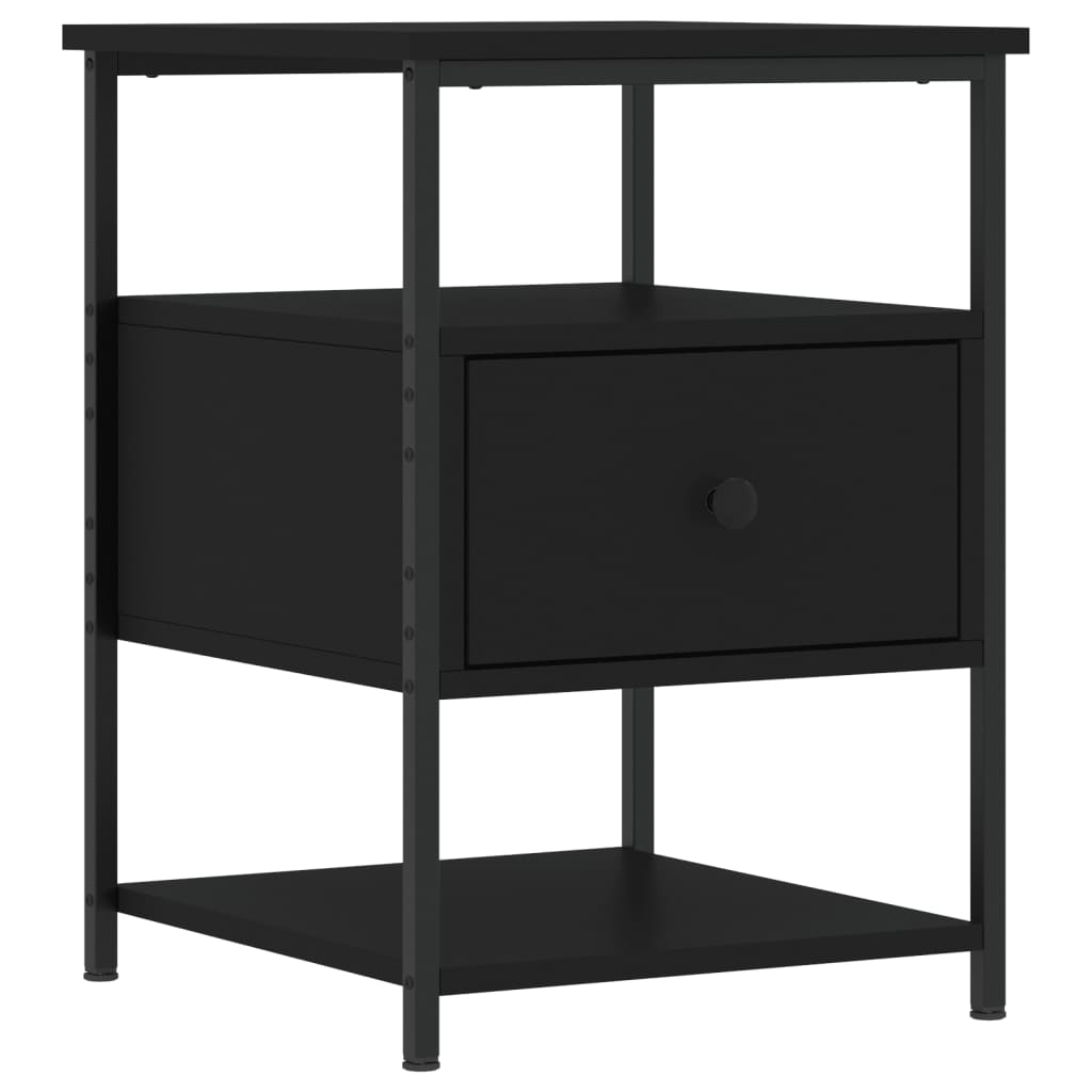 Nachttisch Schwarz 40x42x56 cm Holzwerkstoff