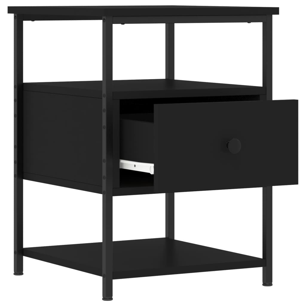 Nachttisch Schwarz 40x42x56 cm Holzwerkstoff