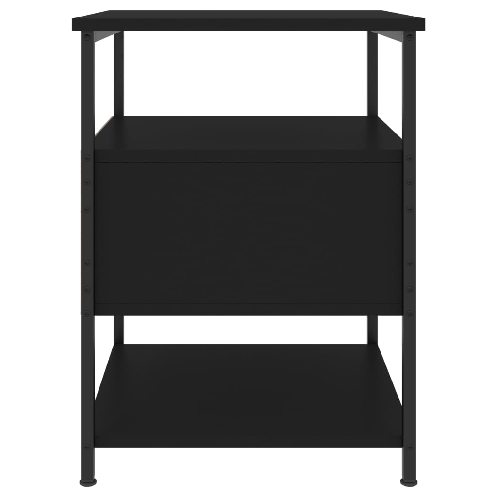 Nachttisch Schwarz 40x42x56 cm Holzwerkstoff
