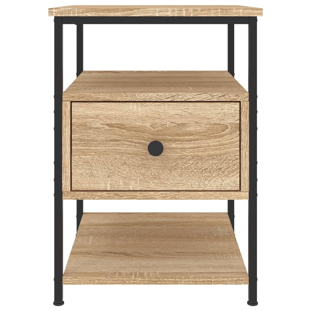 Nachttische 2 Stk. Sonoma-Eiche 40x42x56 cm Holzwerkstoff