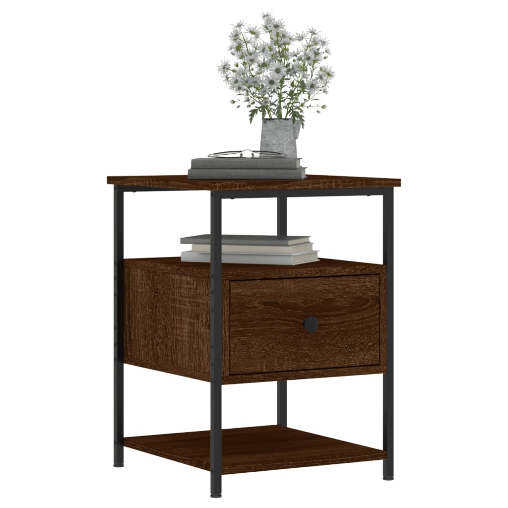 Nachttisch Braun Eichen-Optik 40x42x56 cm Holzwerkstoff