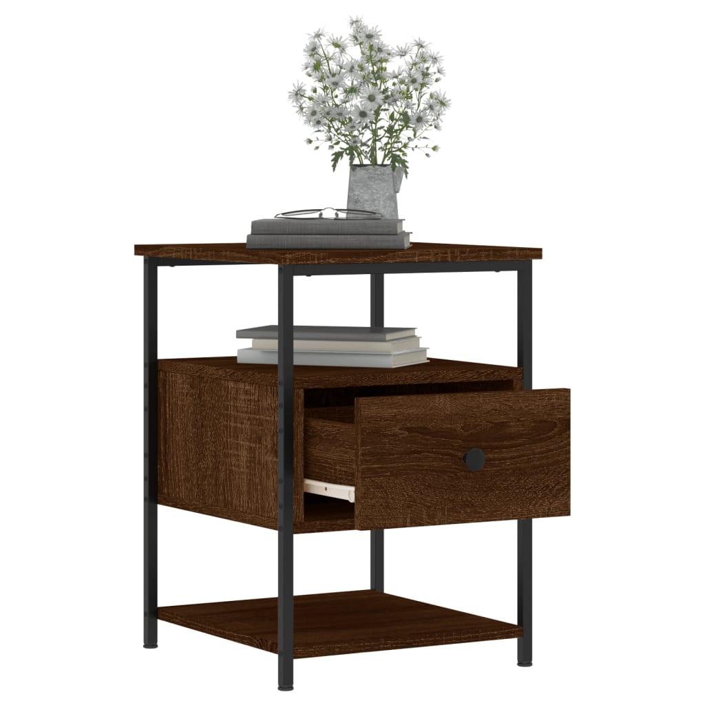 Nachttisch Braun Eichen-Optik 40x42x56 cm Holzwerkstoff