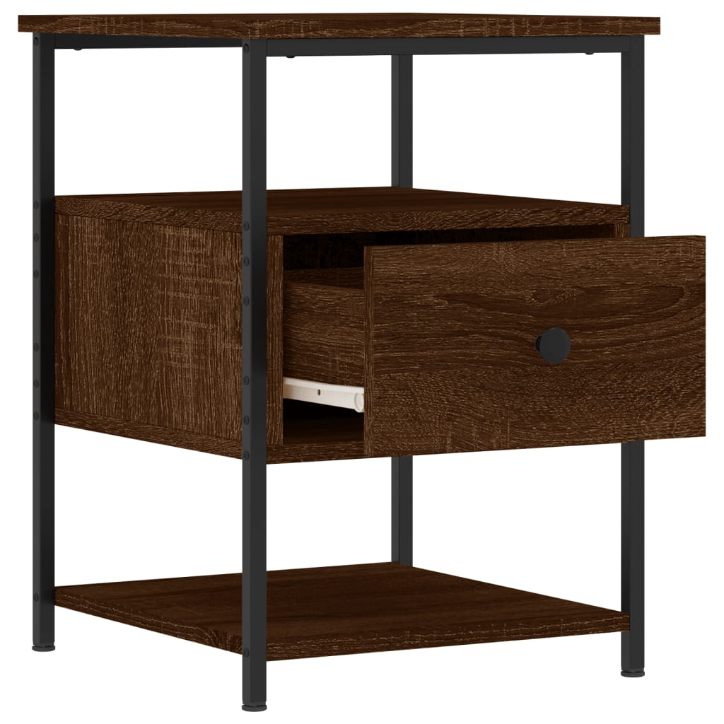 Nachttisch Braun Eichen-Optik 40x42x56 cm Holzwerkstoff