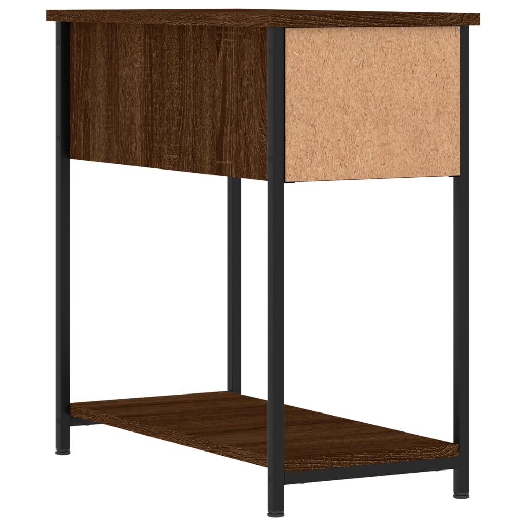 Nachttisch Braun Eichen-Optik 30x60x60 cm Holzwerkstoff