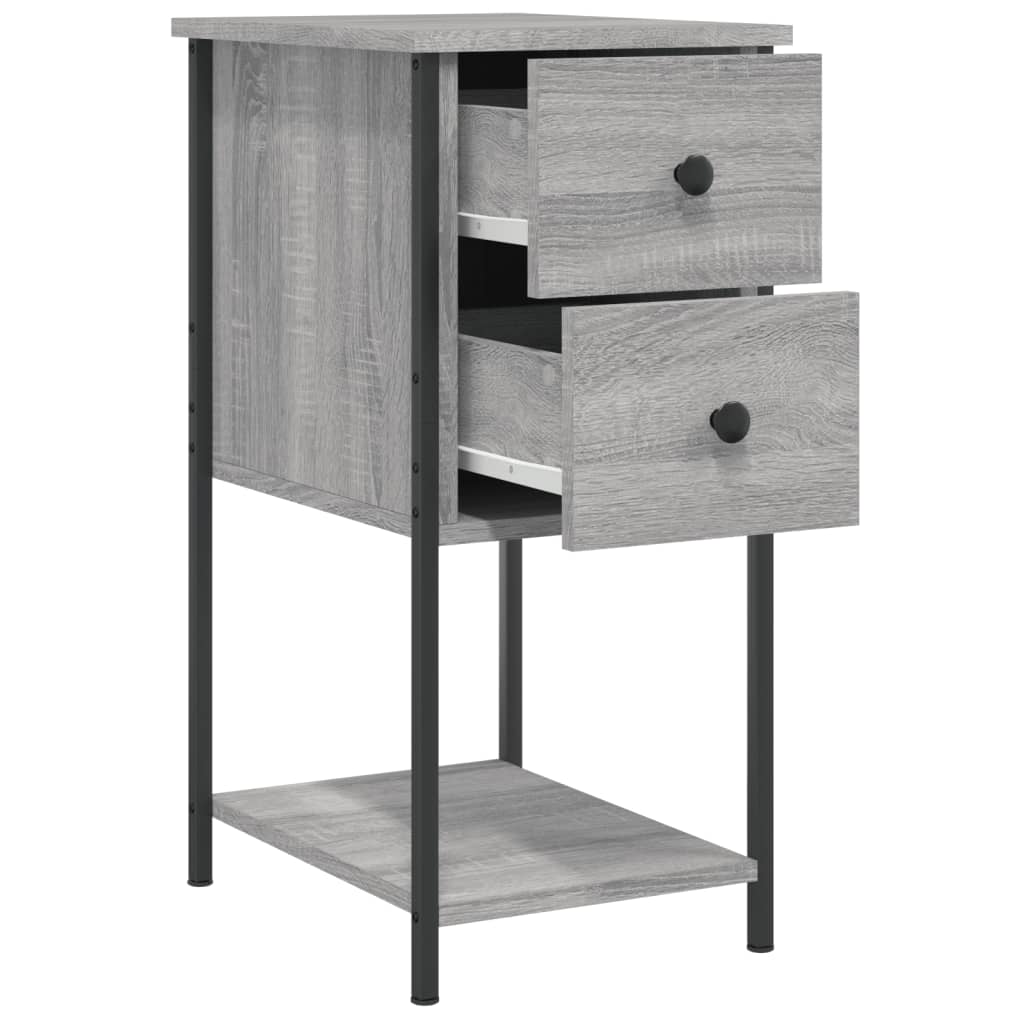 Nachttisch Grau Sonoma 32x42x70 cm Holzwerkstoff