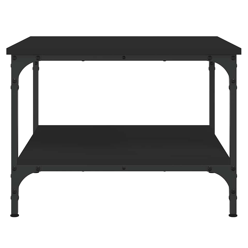 Couchtisch Schwarz 55x55x40 cm Holzwerkstoff