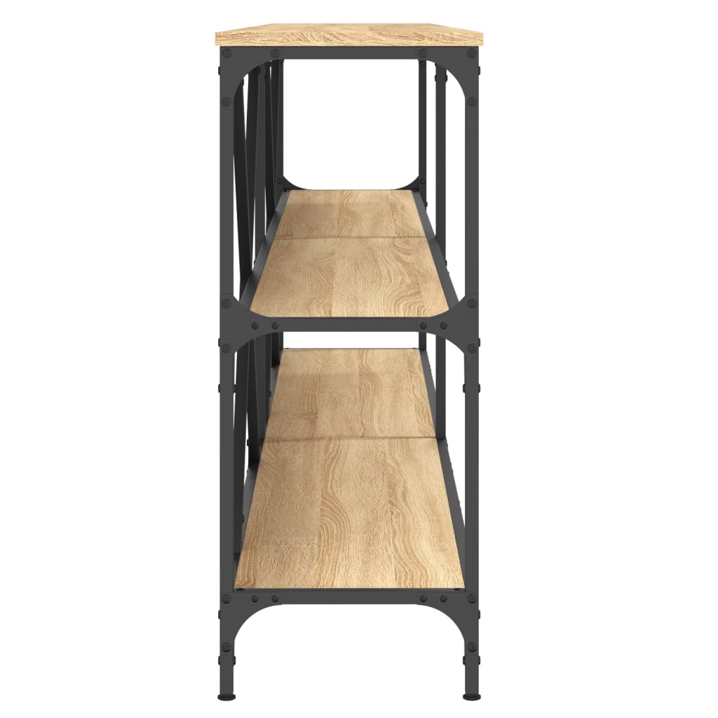 Konsolentisch Sonoma-Eiche 200x30x75 cm Holzwerkstoff und Eisen