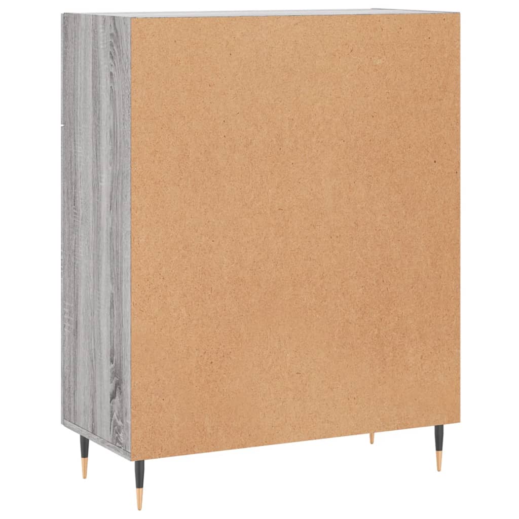 Sideboard Grau Sonoma 69,5x34x90 cm Holzwerkstoff