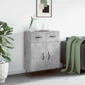 Sideboard Betongrau 69,5x34x90 cm Holzwerkstoff