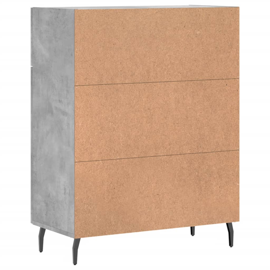 Sideboard Betongrau 69,5x34x90 cm Holzwerkstoff