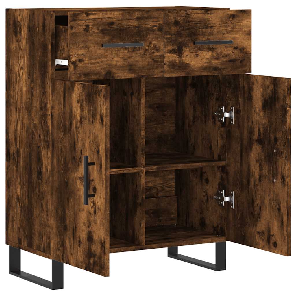 Sideboard Räuchereiche 69,5x34x90 cm Holzwerkstoff