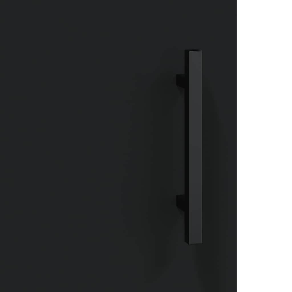 Wandschrank Schwarz 69,5x34x90 cm