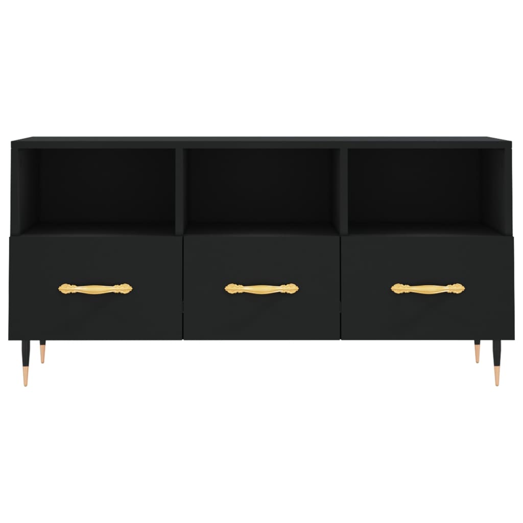 TV-Schrank Schwarz 102x36x50 cm Holzwerkstoff