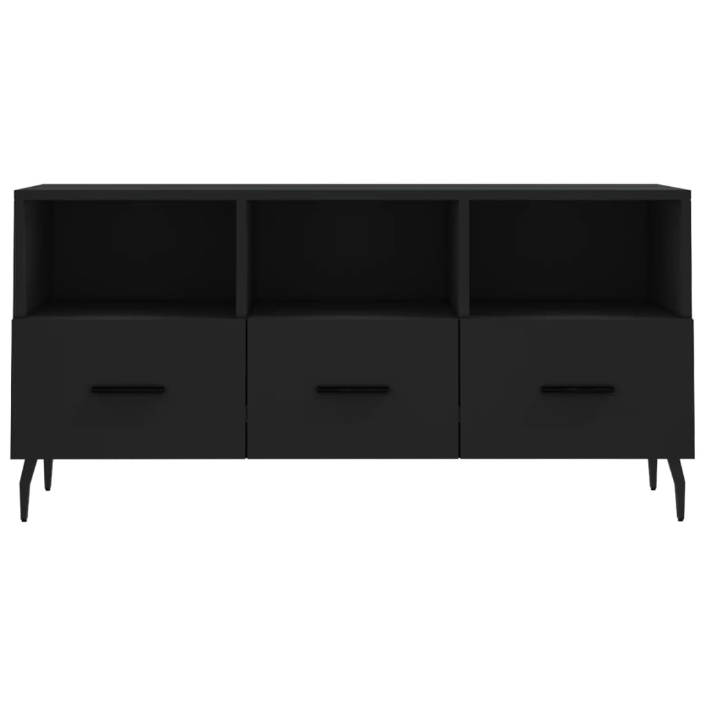 TV-Schrank Schwarz 102x36x50 cm Holzwerkstoff