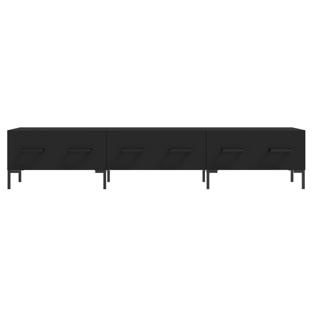 TV-Schrank Schwarz 150x36x30 cm Holzwerkstoff