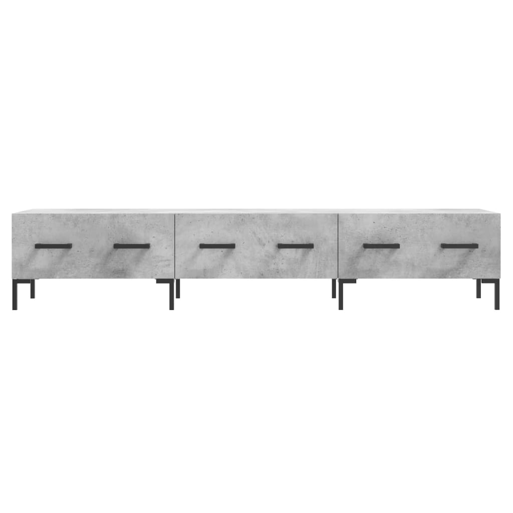 TV-Schrank Betongrau 150x36x30 cm Holzwerkstoff