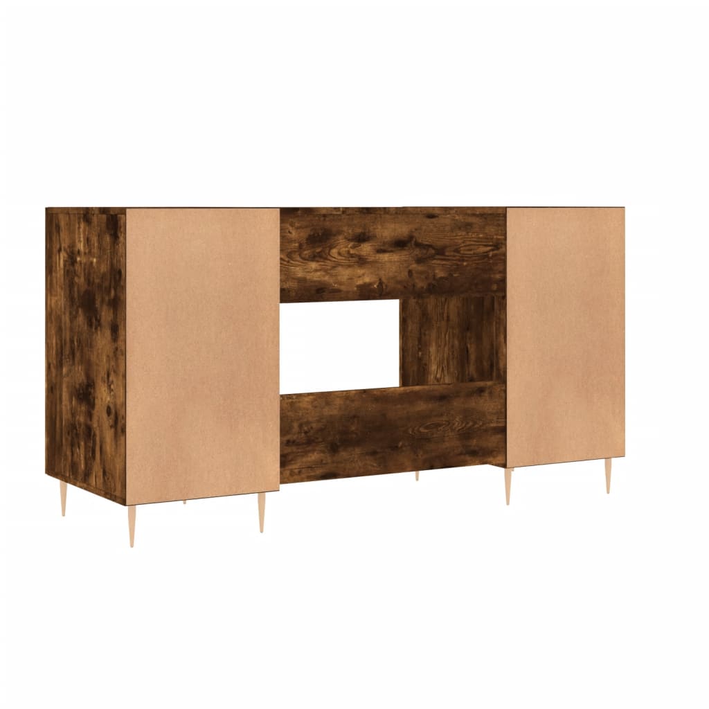 Schreibtisch Räuchereiche 140x50x75 cm Holzwerkstoff