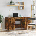 Schreibtisch Räuchereiche 140x50x75 cm Holzwerkstoff