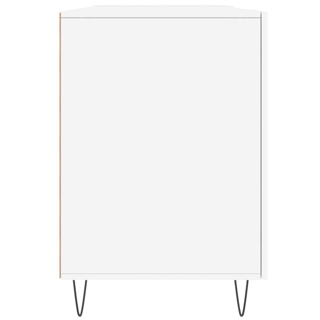 Schreibtisch Weiß 140x50x75 cm Holzwerkstoff