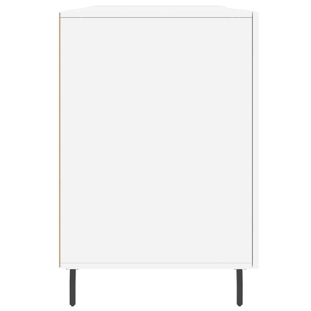 Schreibtisch Weiß 140x50x75 cm Holzwerkstoff