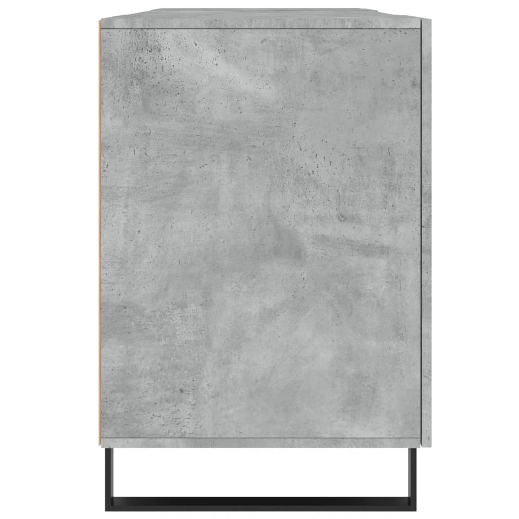 Schreibtisch Betongrau 140x50x75 cm Holzwerkstoff