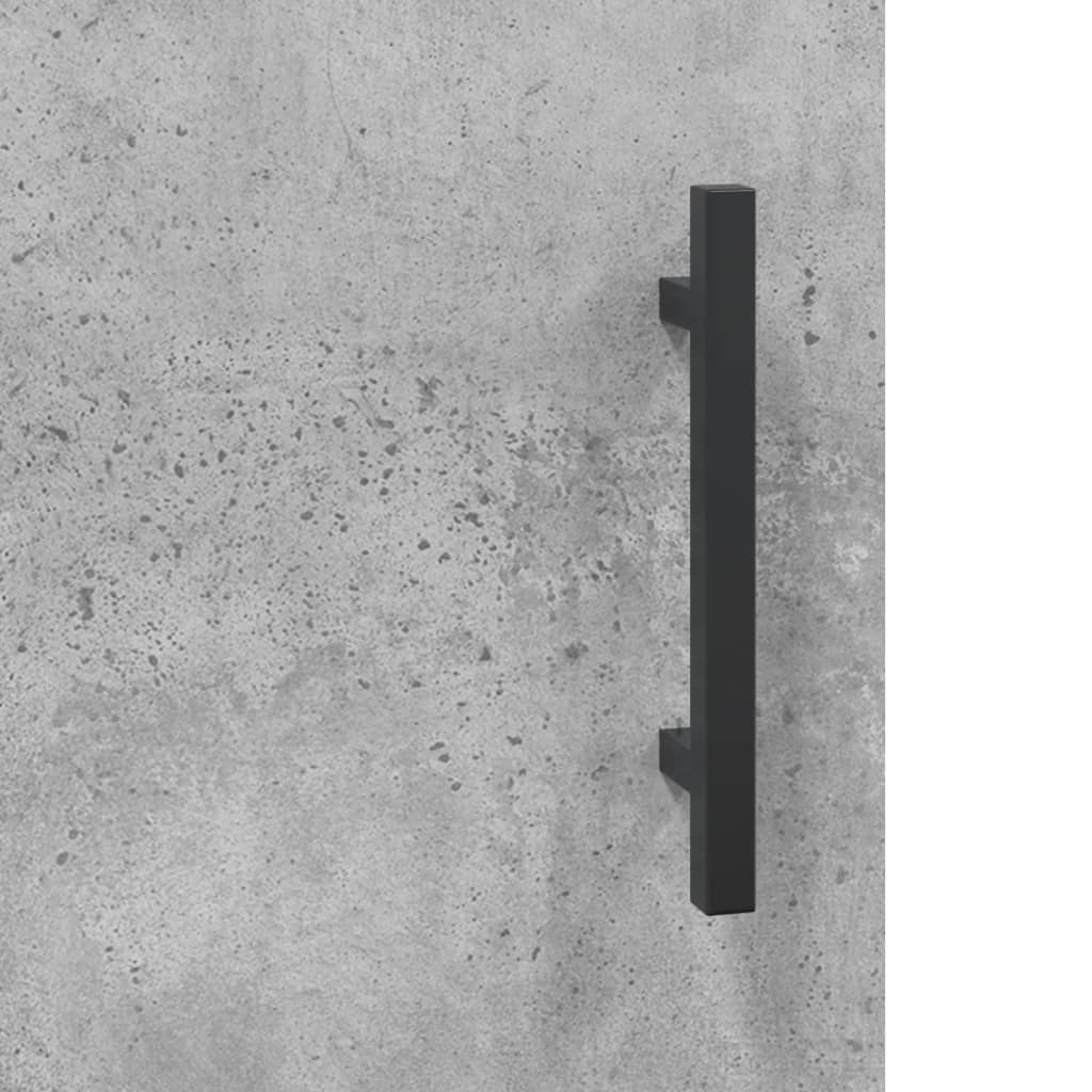 Schreibtisch Betongrau 140x50x75 cm Holzwerkstoff